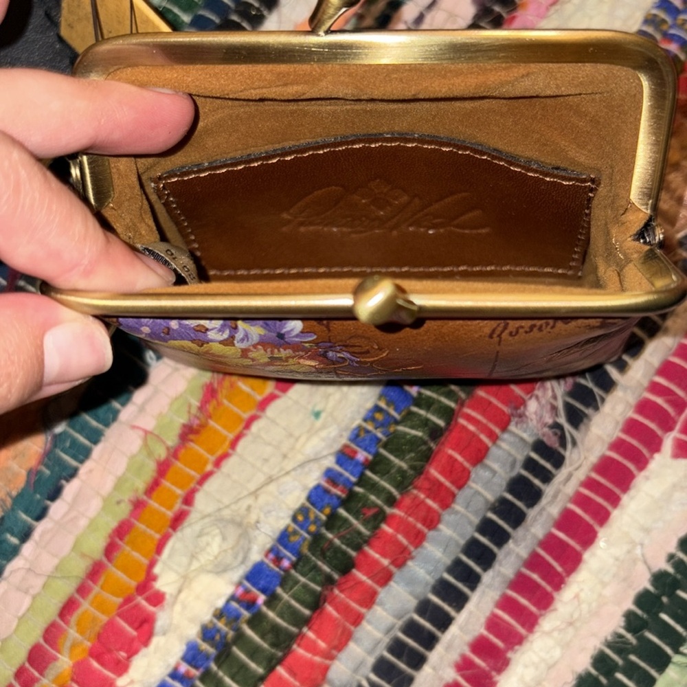 Brand New Patricia Nash English Garden Map Borse Coin Purse - Picture 2 of 3